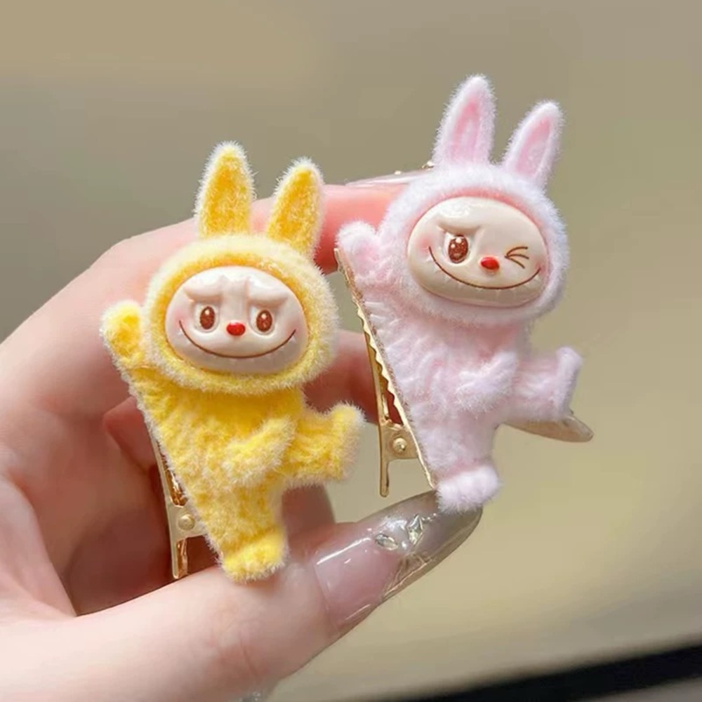 3 PCs Handmade Labubu Hairpins-Cute Bunny Hair Clips Set-Great Gifts for Girls - Picture 3 of 16